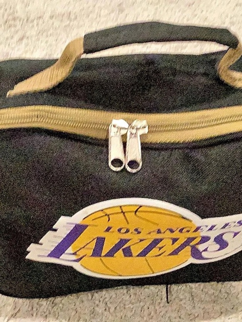 Los Angeles Lakers Travel Toiletry Bag in Black & Gold